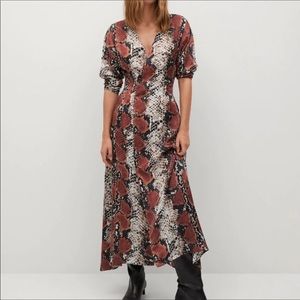 Mango Maxi Snake Dress NWT size 6